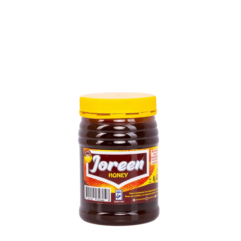 Small 350 g jar of Joreen natural unfiltered wild honey — authentic East African honey perfect for personal use, gifts, or travel-friendly sweetnes